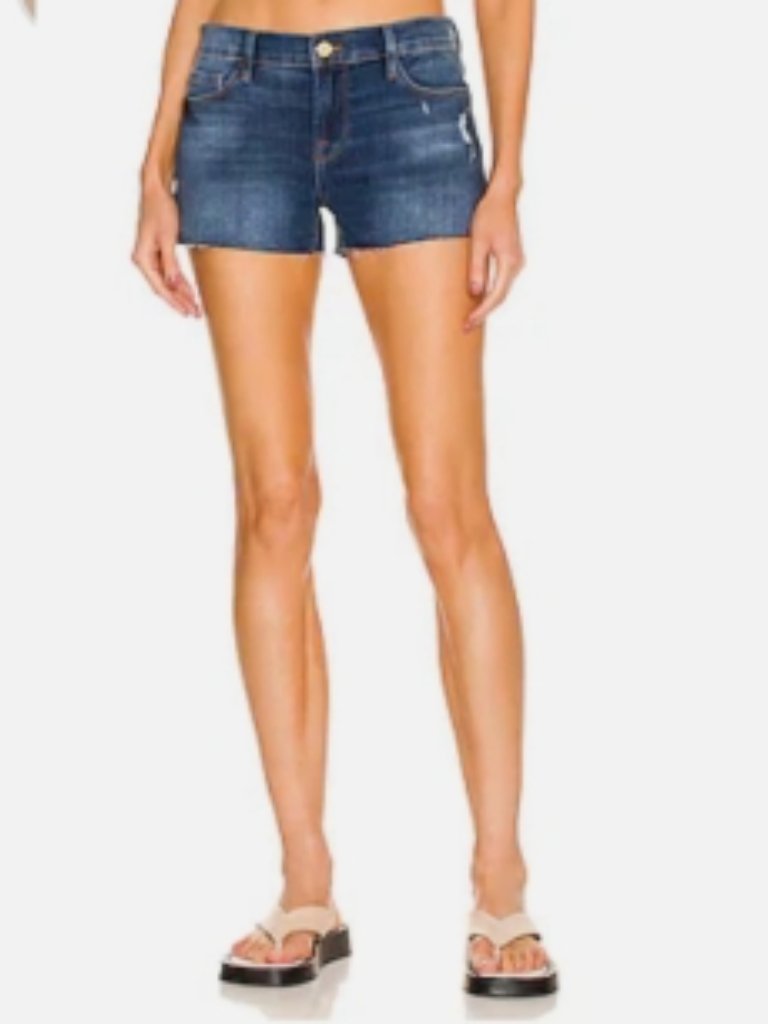 Like New! Frame Le Cutoff Denim Distressed Jean Shorts In Azure Size 25